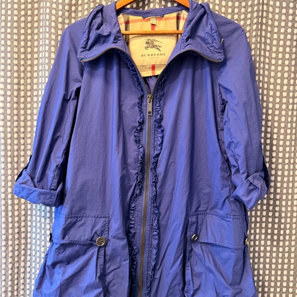 Burberry Purple Jacket with 3/4 sleeves, EUC- US Size 14 OFFERS ACCEPTED - Picture 2 of 6